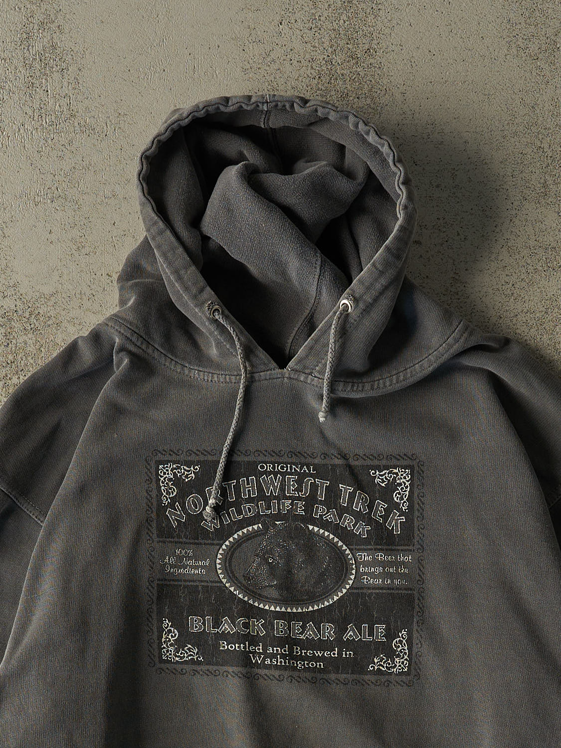 Vintage 90s Grey North West Trek Wildlife Park Hoodie (L/XL)
