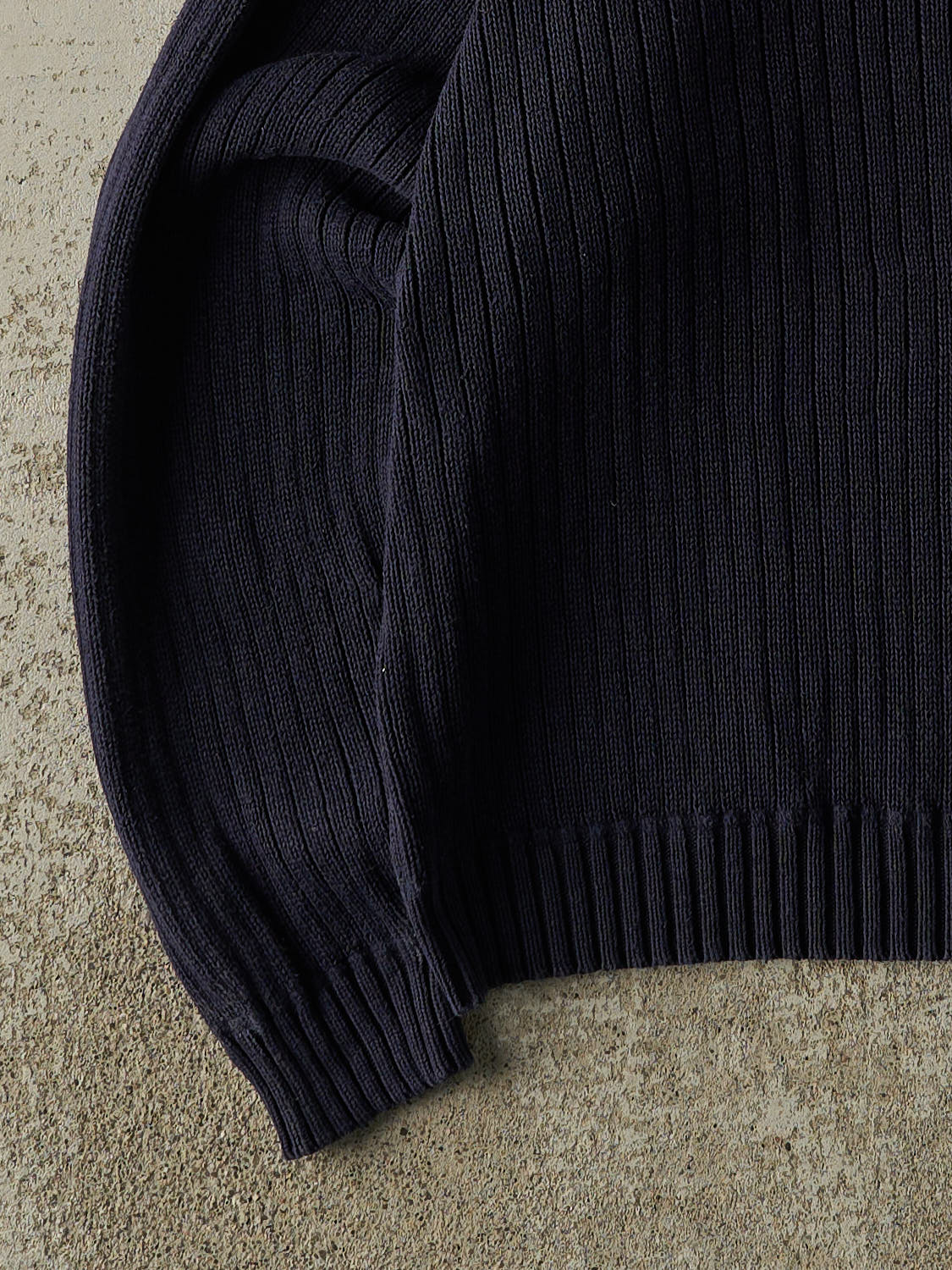 Vintage 80s Navy Blue Chaps Ralph Lauren Embroidered Knit (XL/XXL)