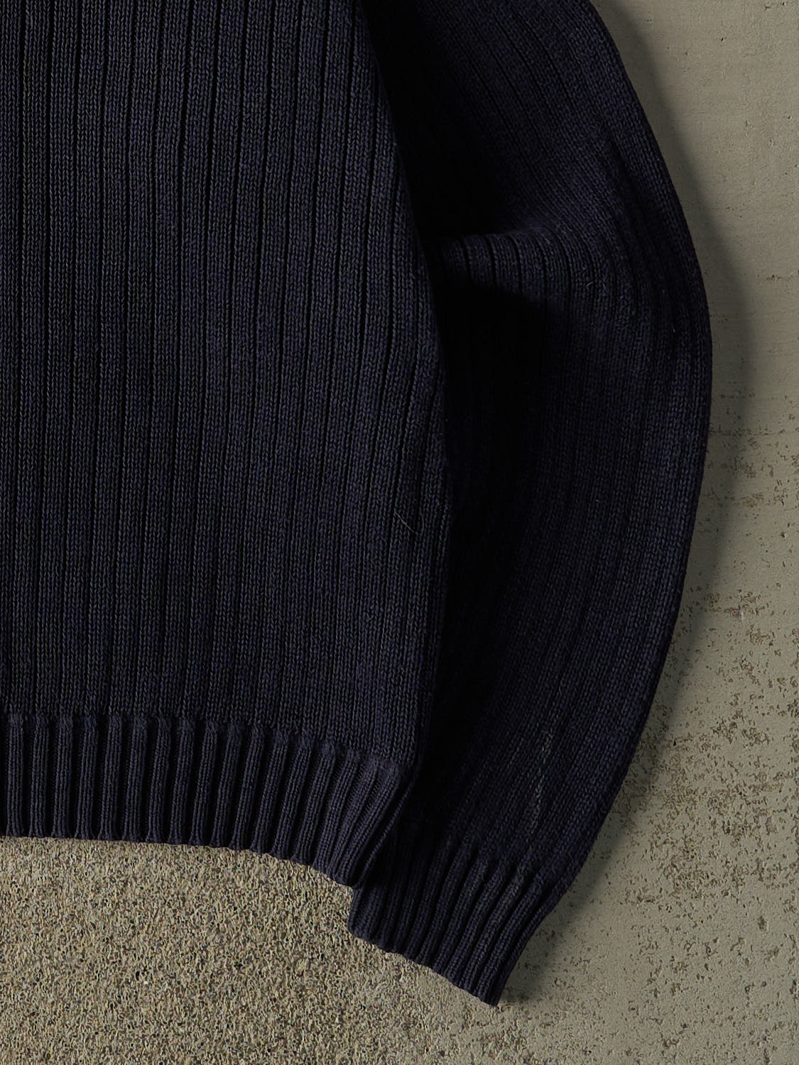 Vintage 80s Navy Blue Chaps Ralph Lauren Embroidered Knit (XL/XXL)
