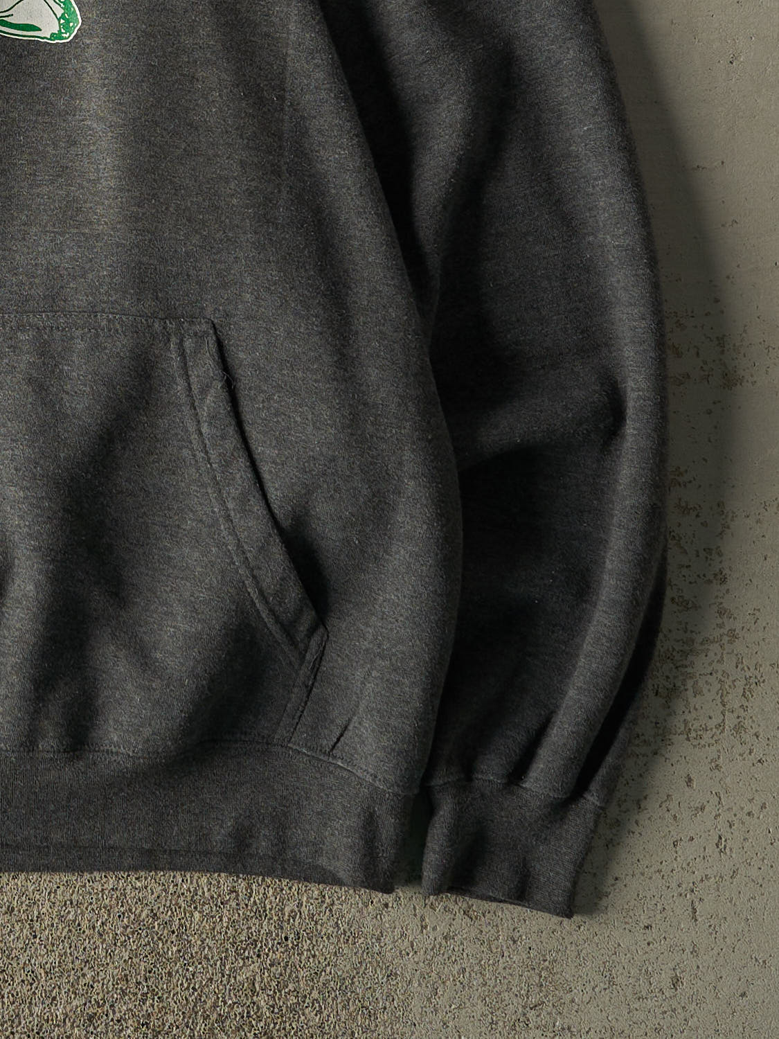 Vintage 90s Charcoal Grey "Lets Roll" Hoodie (XL/XXL)