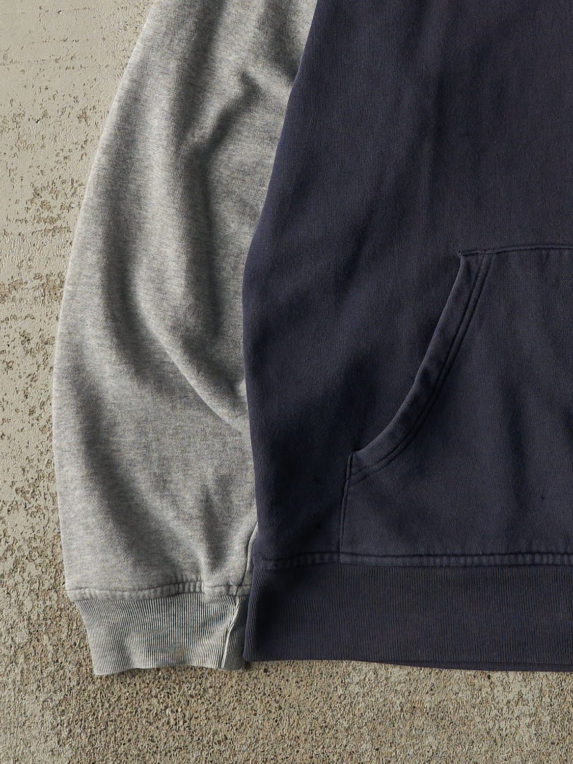 Vintage Y2K Grey & Navy Reebok Embroidered Hoodie (M/L)