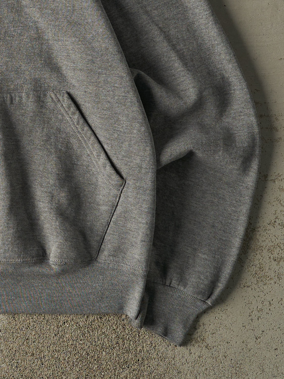 Vintage 90s Grey Russell Athletic Blank Hoodie (S)