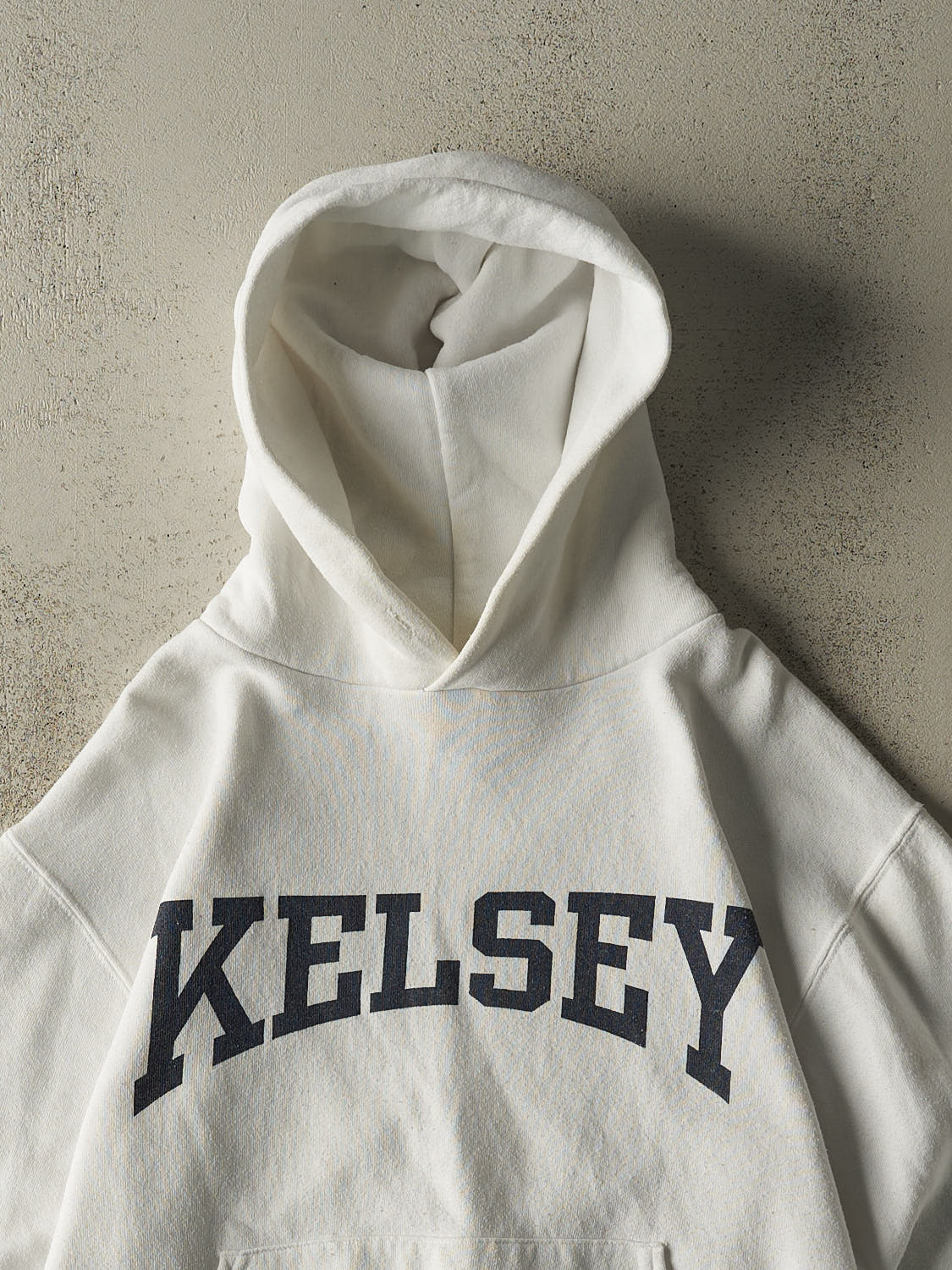 Vintage Y2K White Russell Athletic Kelsey Hoodie (S)