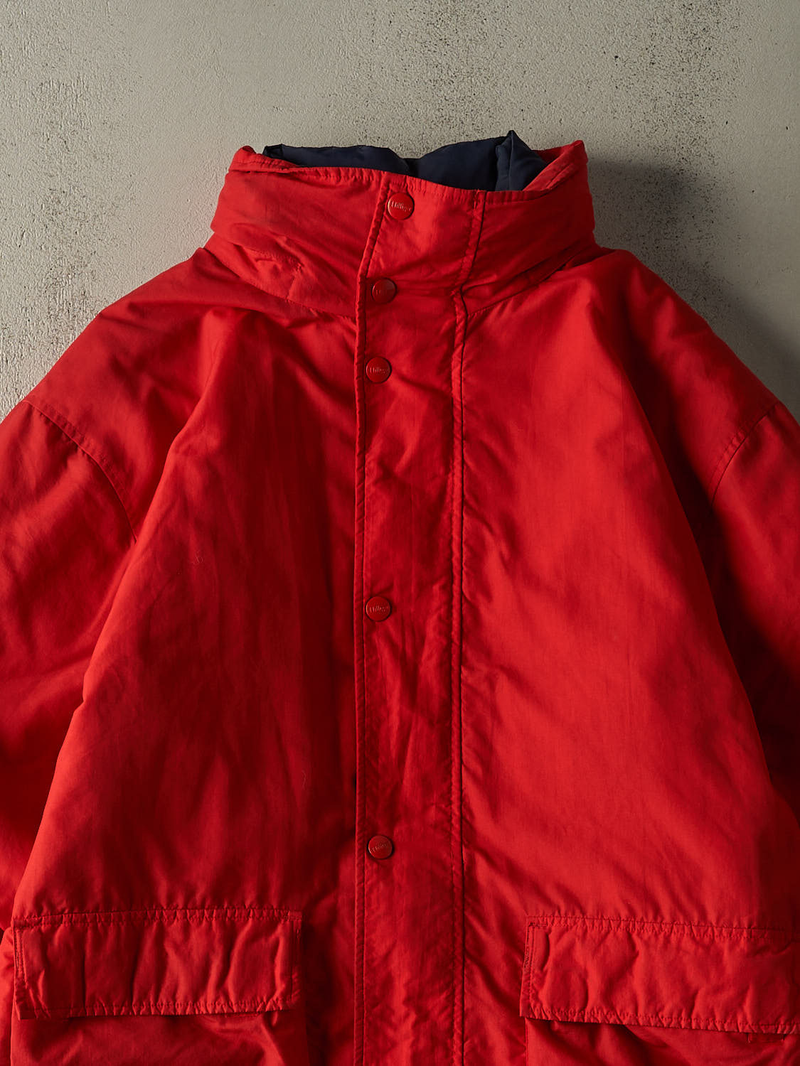 Vintage 90s Red Tommy Hilfiger Puffer Jacket (XXL)