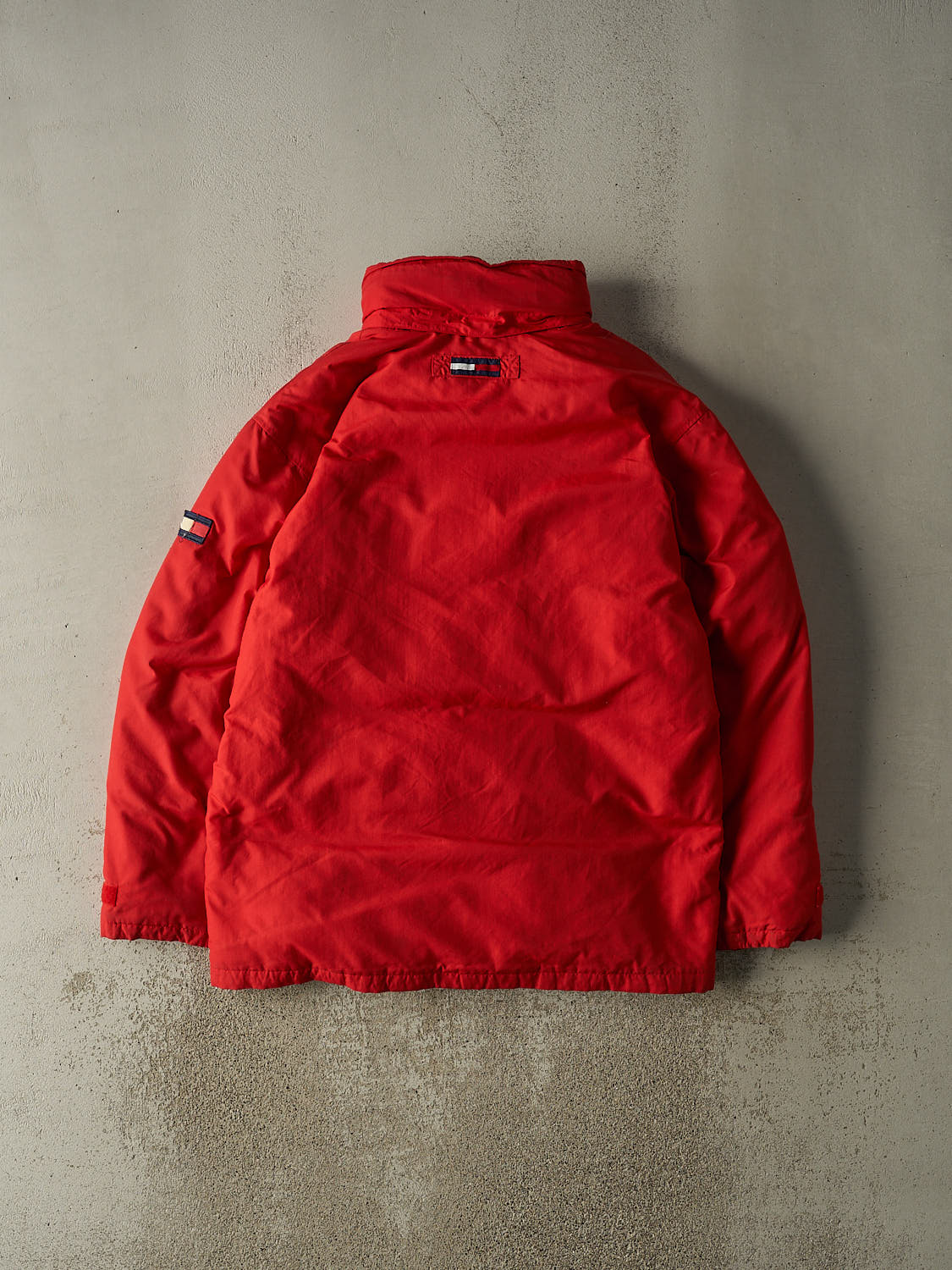 Vintage 90s Red Tommy Hilfiger Puffer Jacket (XXL)