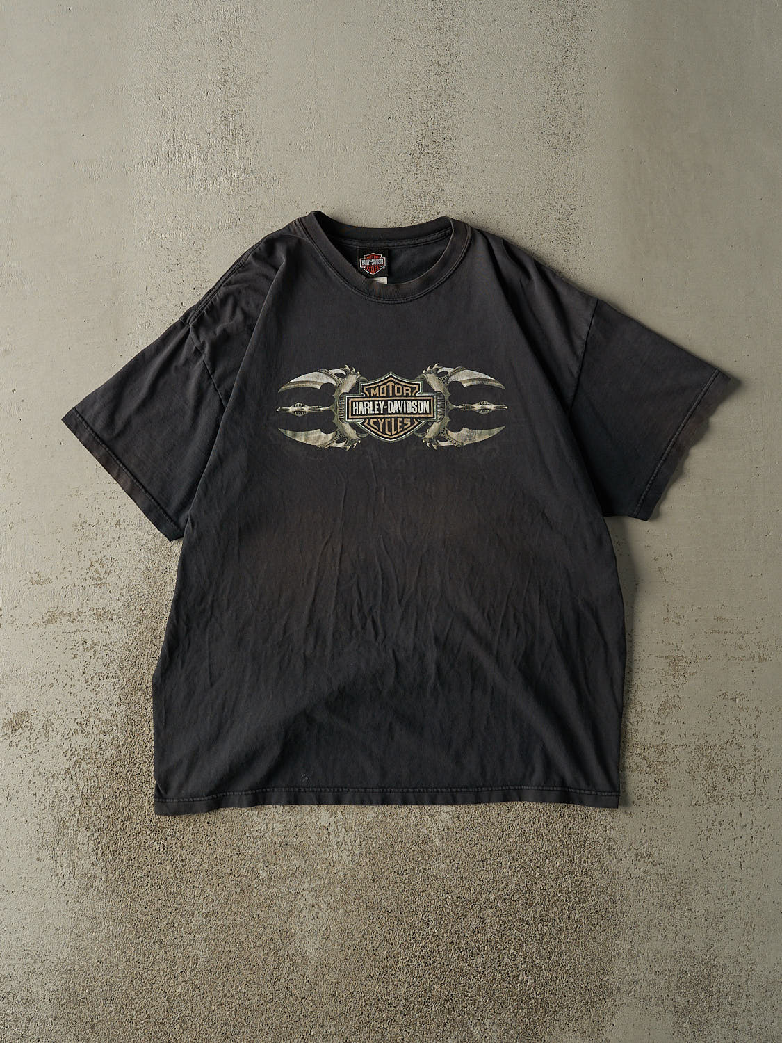 Vintage 04' Faded Black Harley Davidson Rapid City, SD Tee (XL/XXL)