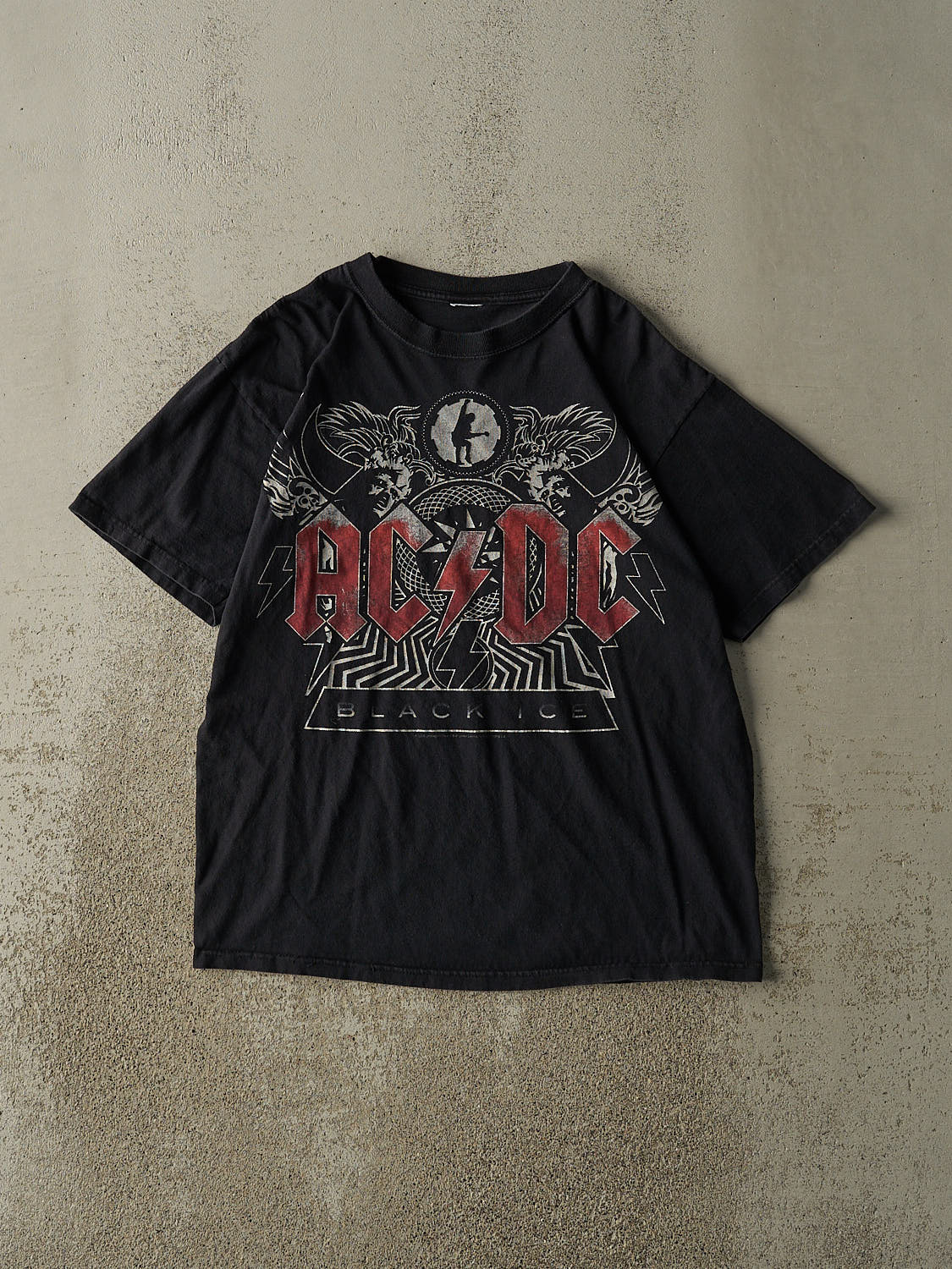Vintage 08' Black AC/DC "Black Ice" Tee (M/L)