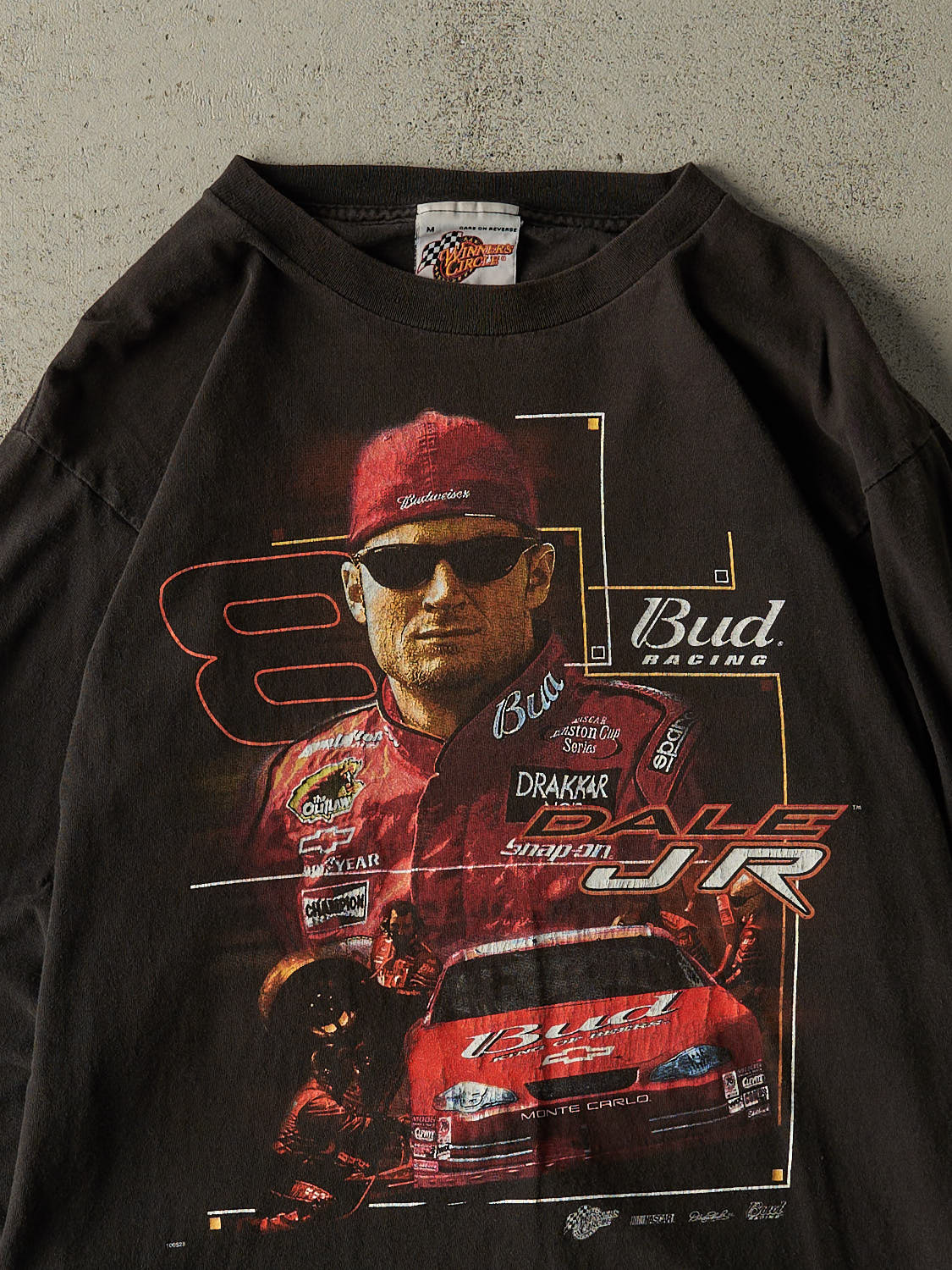 Vintage Y2K Black Dale Earnhardt Jr Nascar Long Sleeve (M)