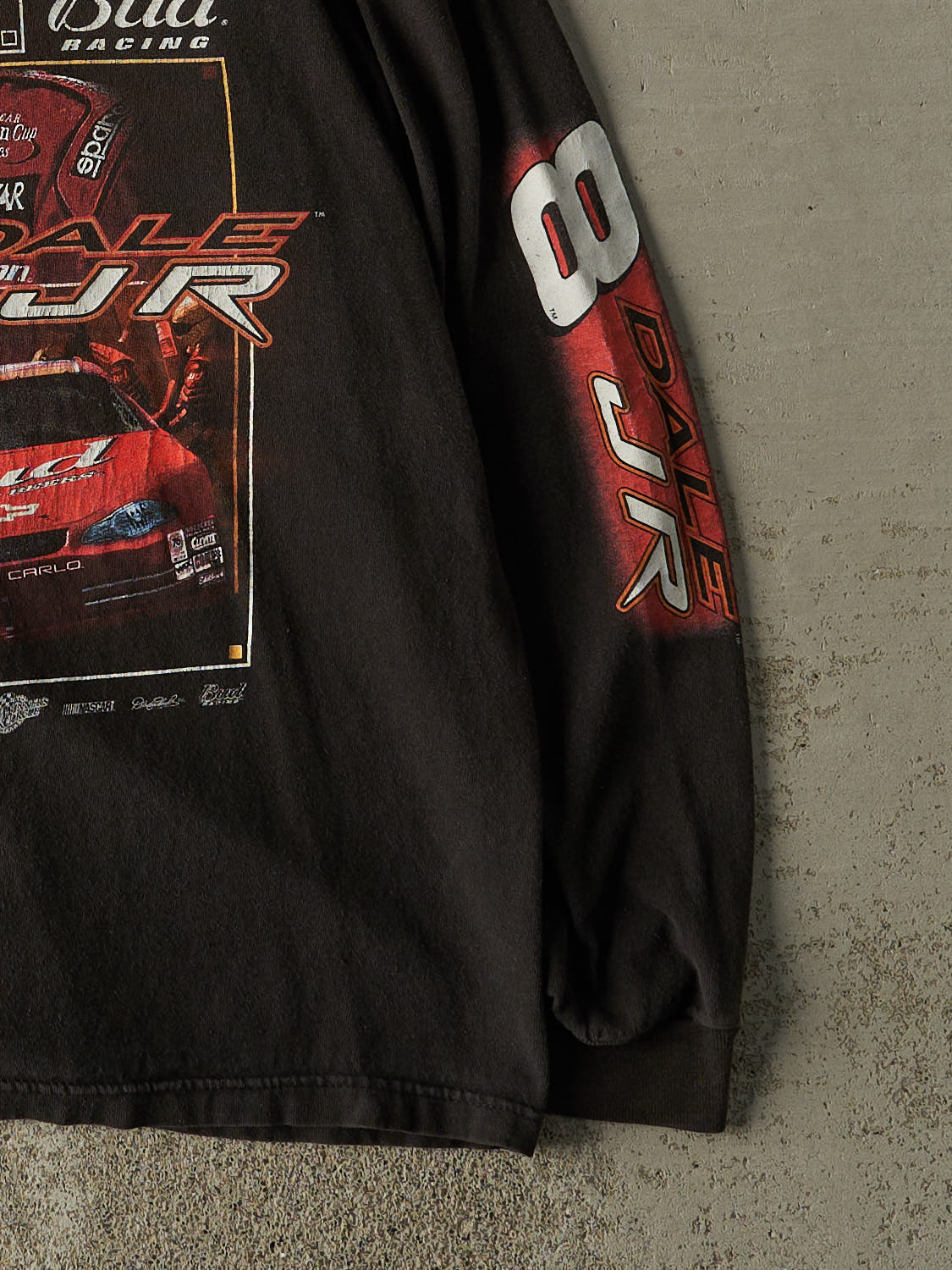 Vintage Y2K Black Dale Earnhardt Jr Nascar Long Sleeve (M)