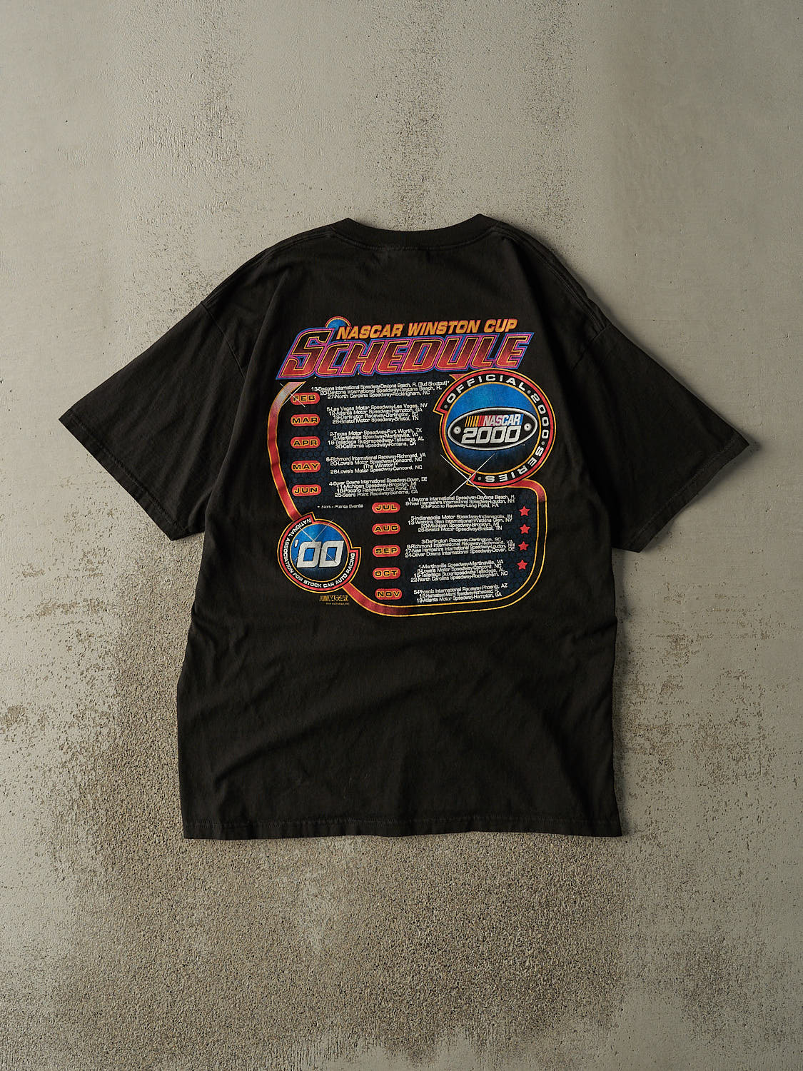 Vintage 00' Black Nascar Winston Cup Racing Tee (XL)