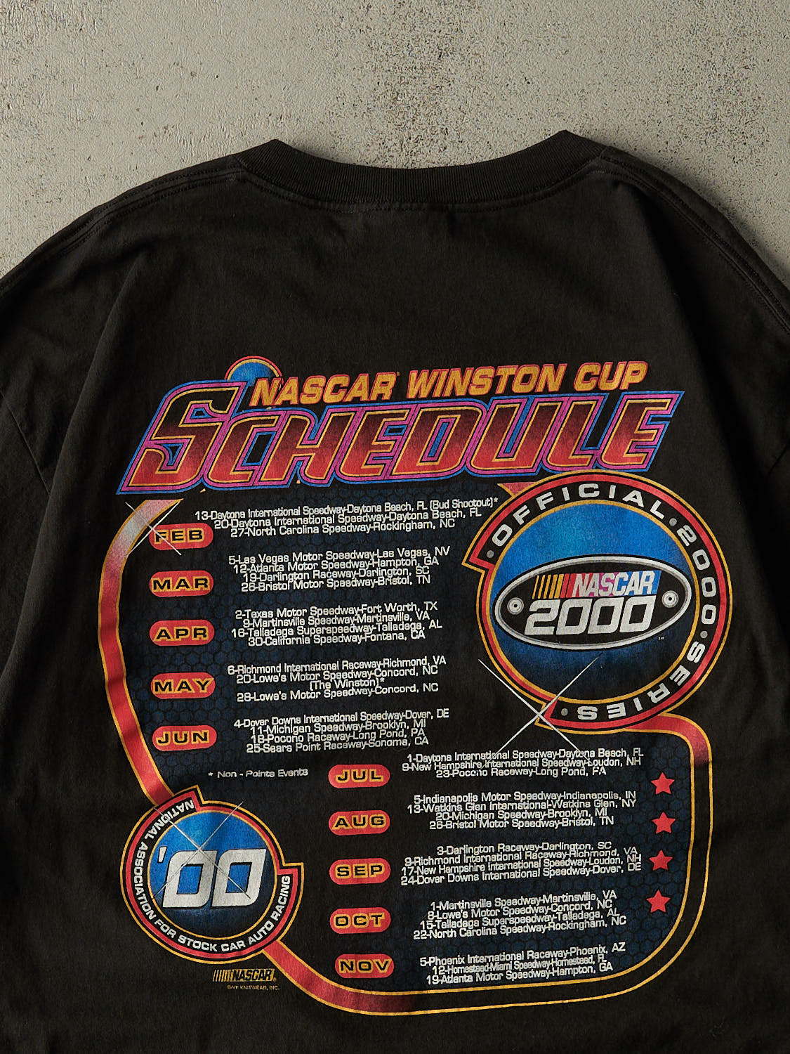 Vintage 00' Black Nascar Winston Cup Racing Tee (XL)