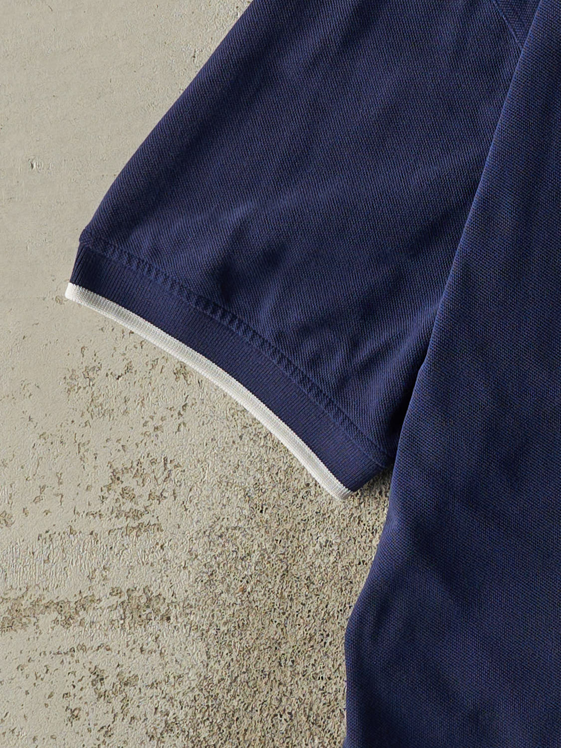 Vintage 90s Navy Blue Adidas Embroidered Quarter Button Tee (L/XL)