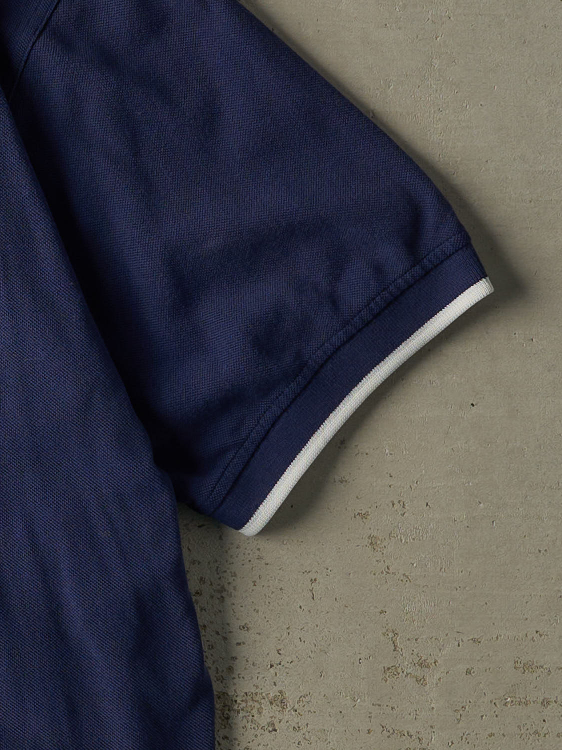 Vintage 90s Navy Blue Adidas Embroidered Quarter Button Tee (L/XL)