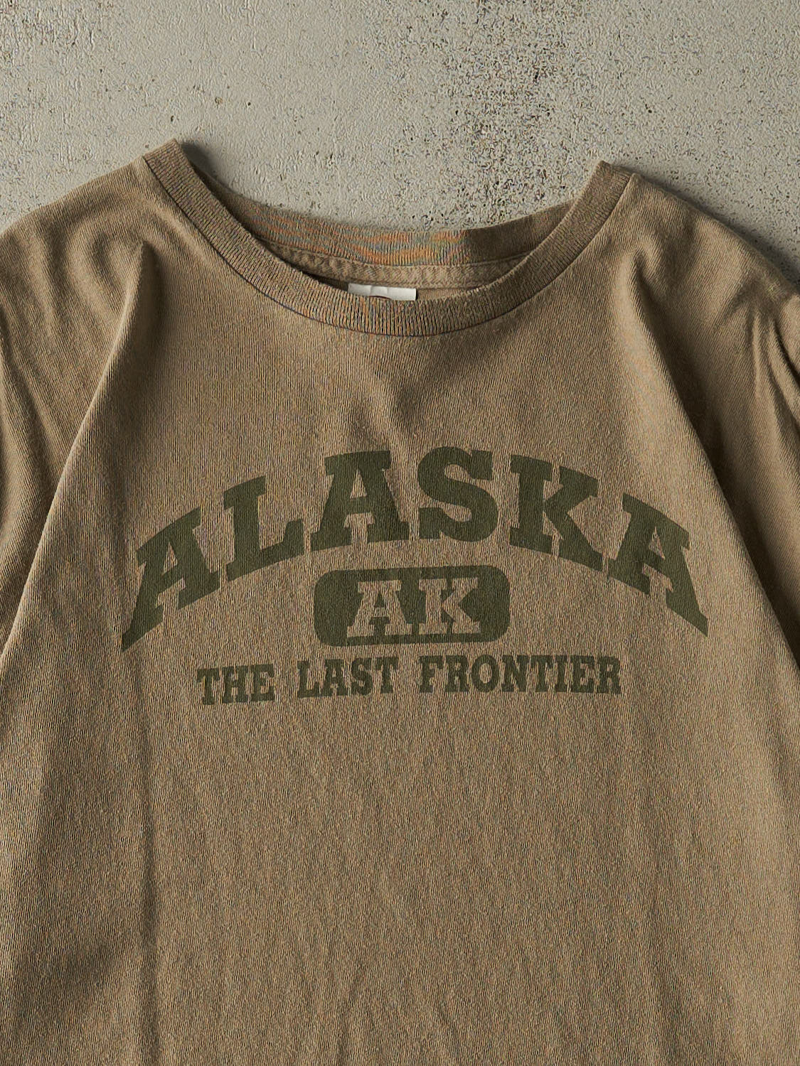 Vintage Y2K Beige Alaska Tee (XL)
