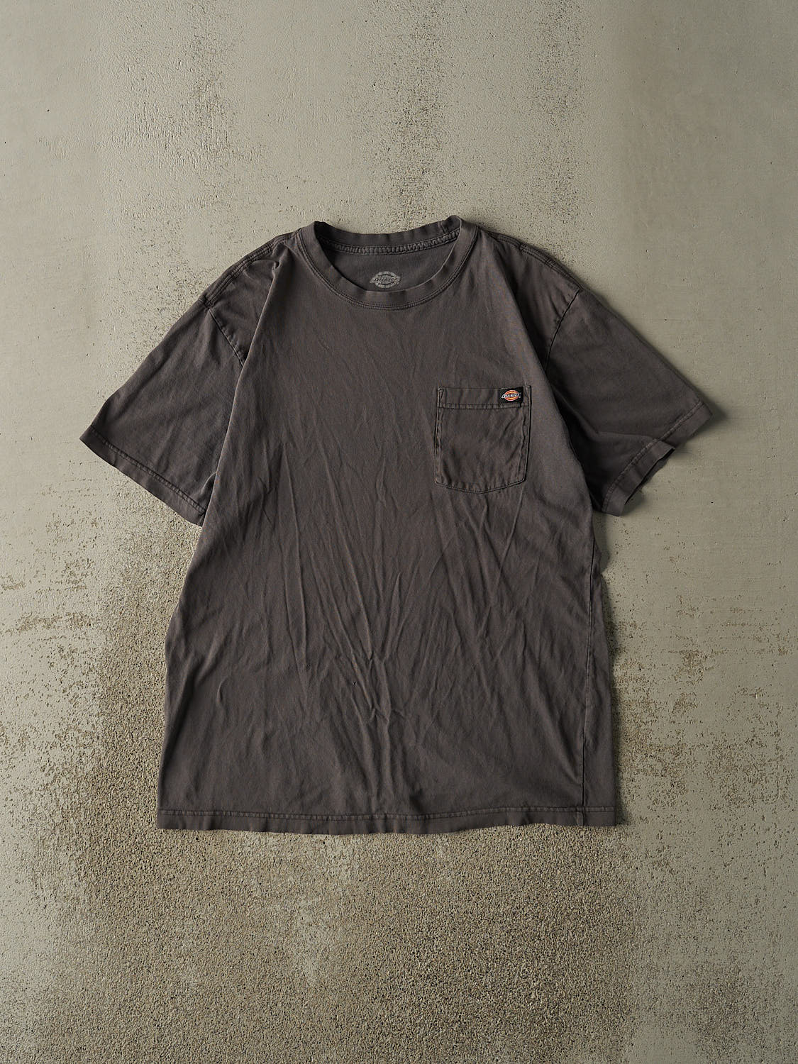 Vintage Y2K Charcoal Grey Dickies Pocket Tee (L)