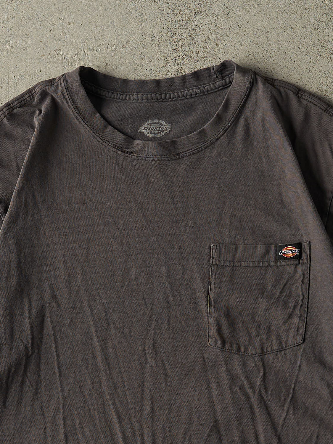 Vintage Y2K Charcoal Grey Dickies Pocket Tee (L)
