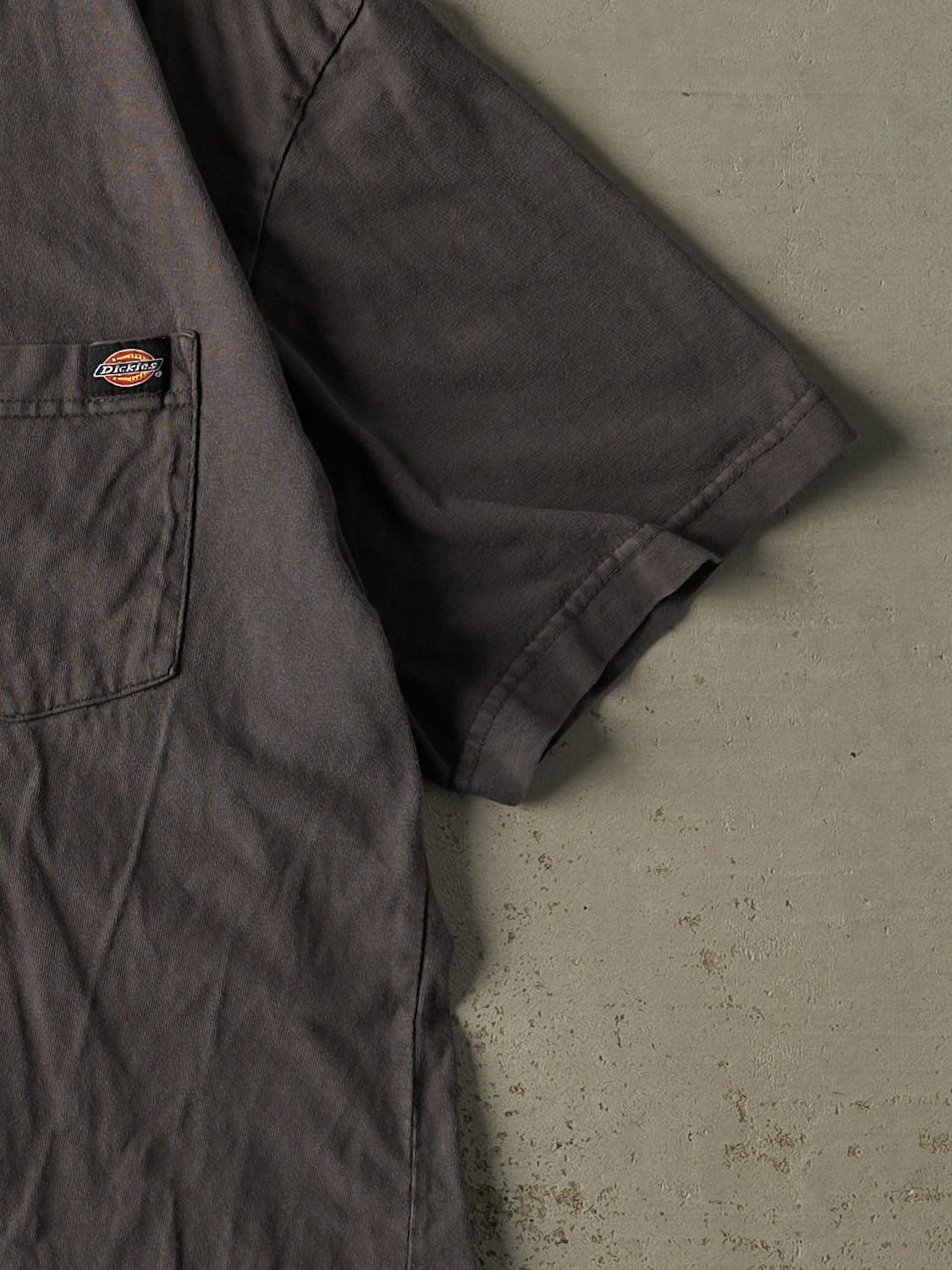 Vintage Y2K Charcoal Grey Dickies Pocket Tee (L)