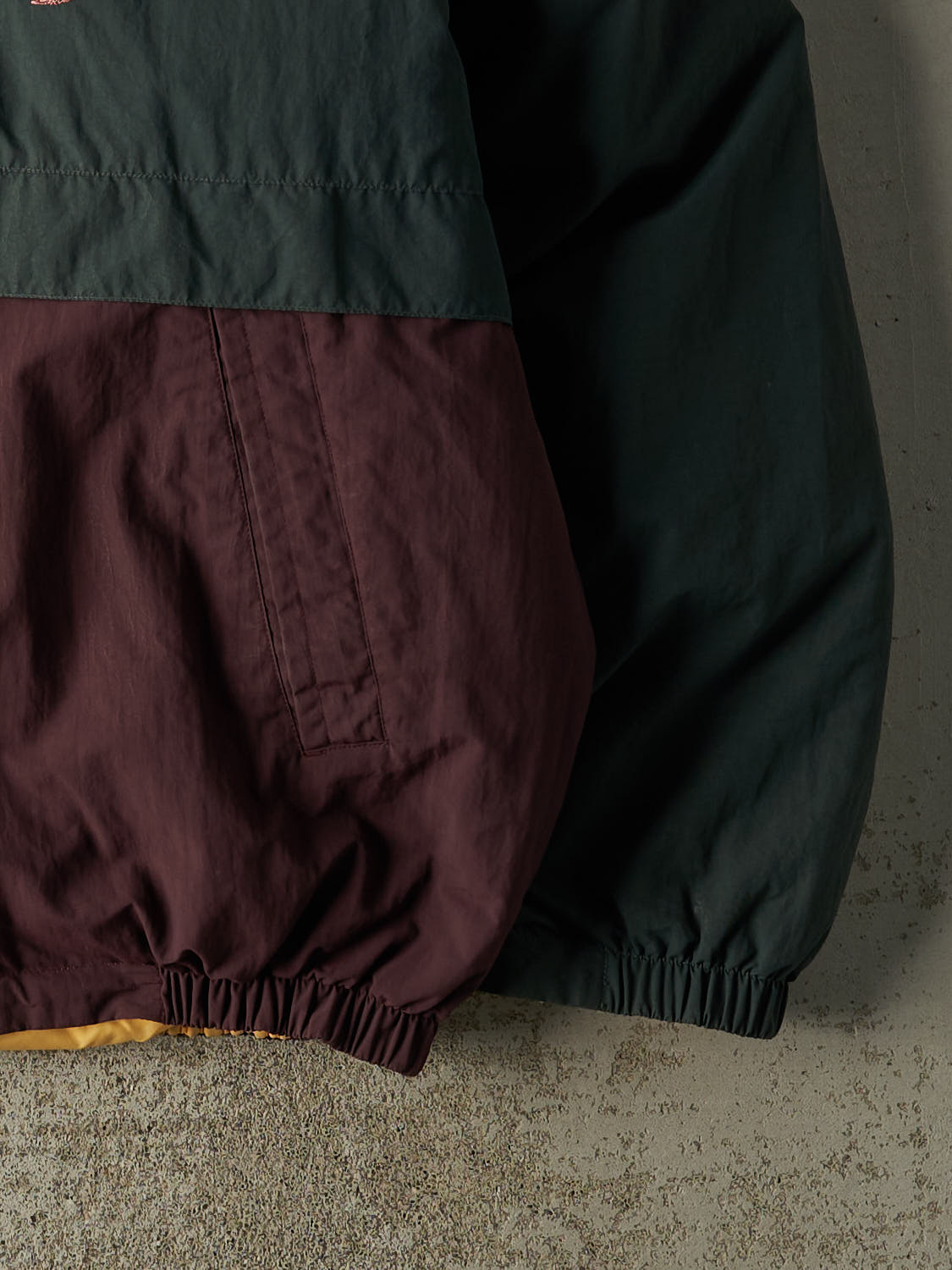 Vintage 90s Green & Burgundy Nautica Embroidered Puffer Jacket (XL)