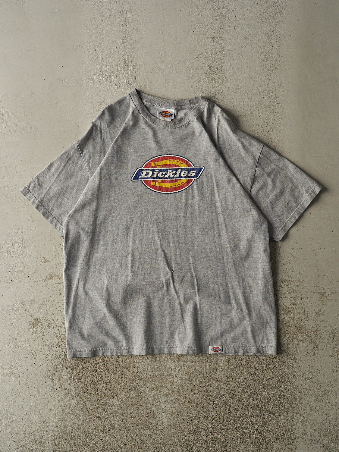 Vintage 90s Grey Dickies Logo Tee (XXL)