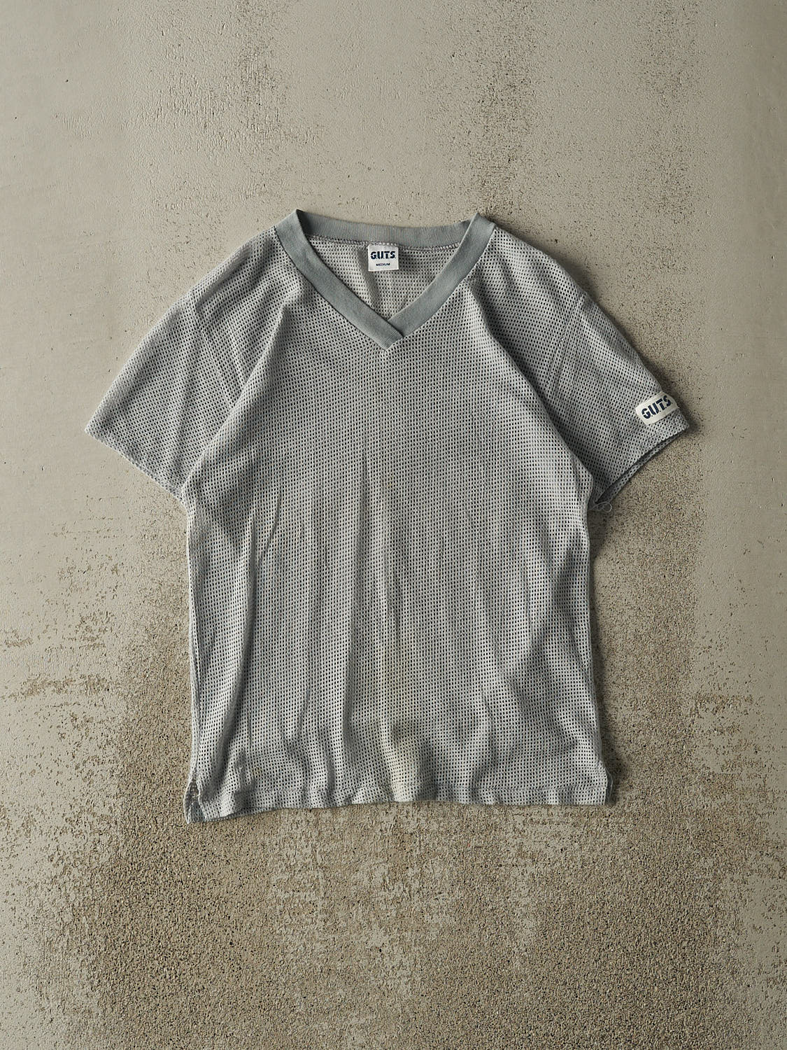 Vintage 90s Grey Mesh Tee (XS/S)