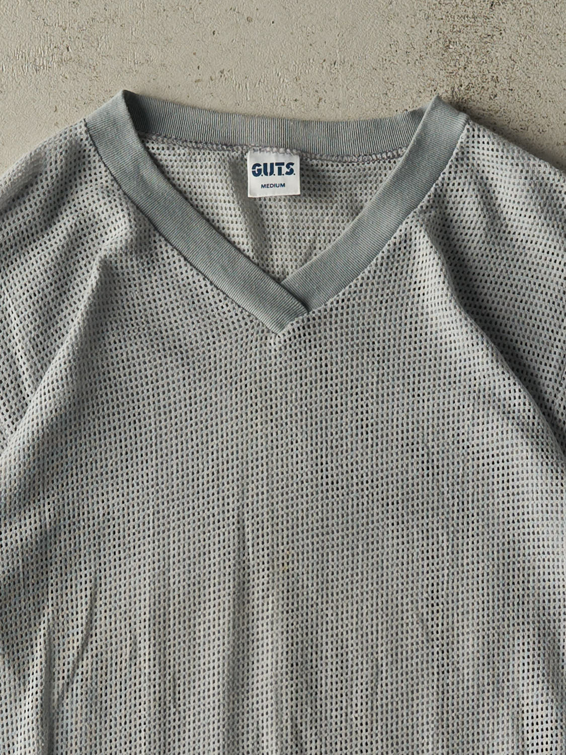 Vintage 90s Grey Mesh Tee (XS/S)