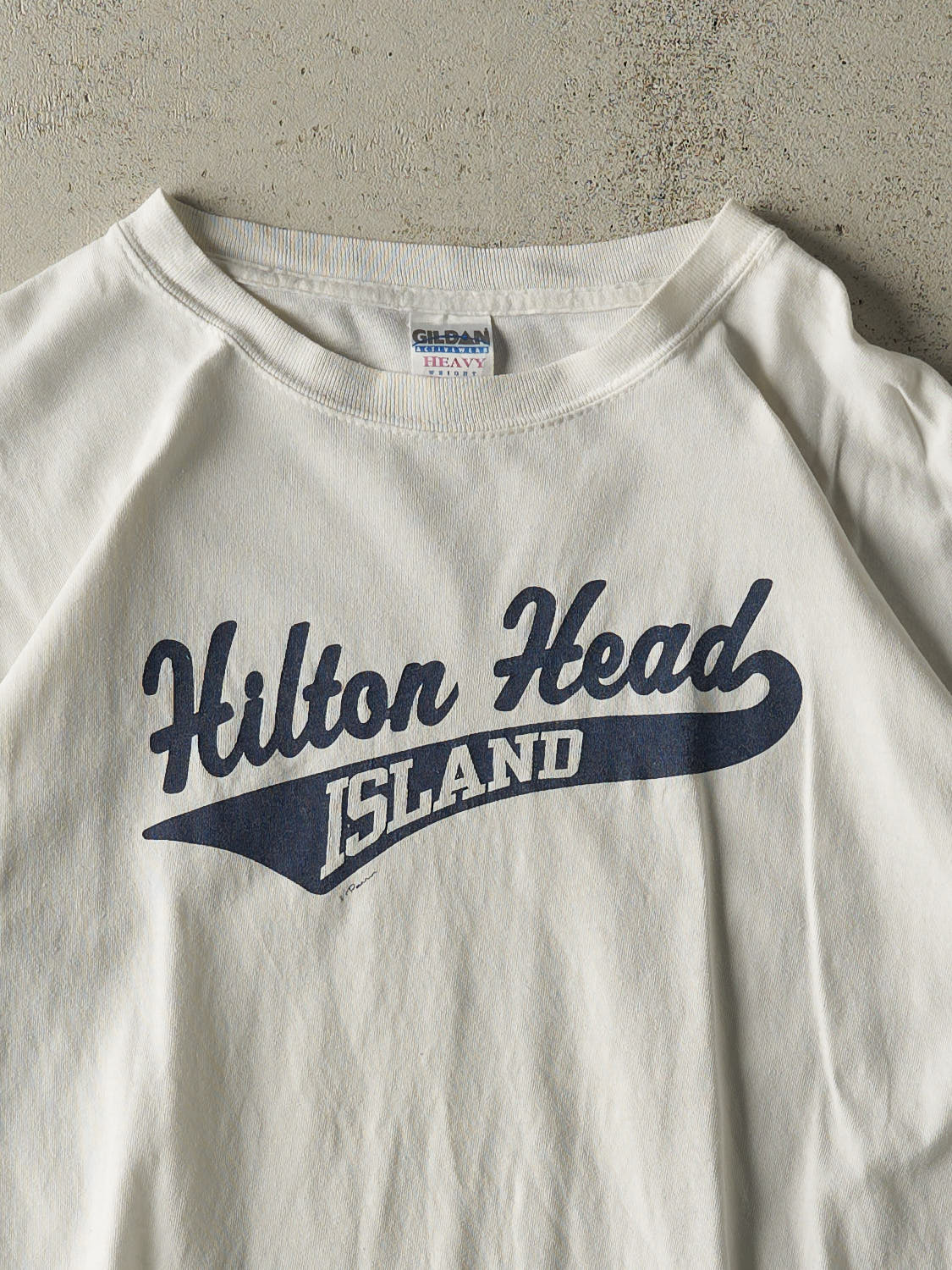 Vintage 90s White Hilton Head Island Tee (L/XL)