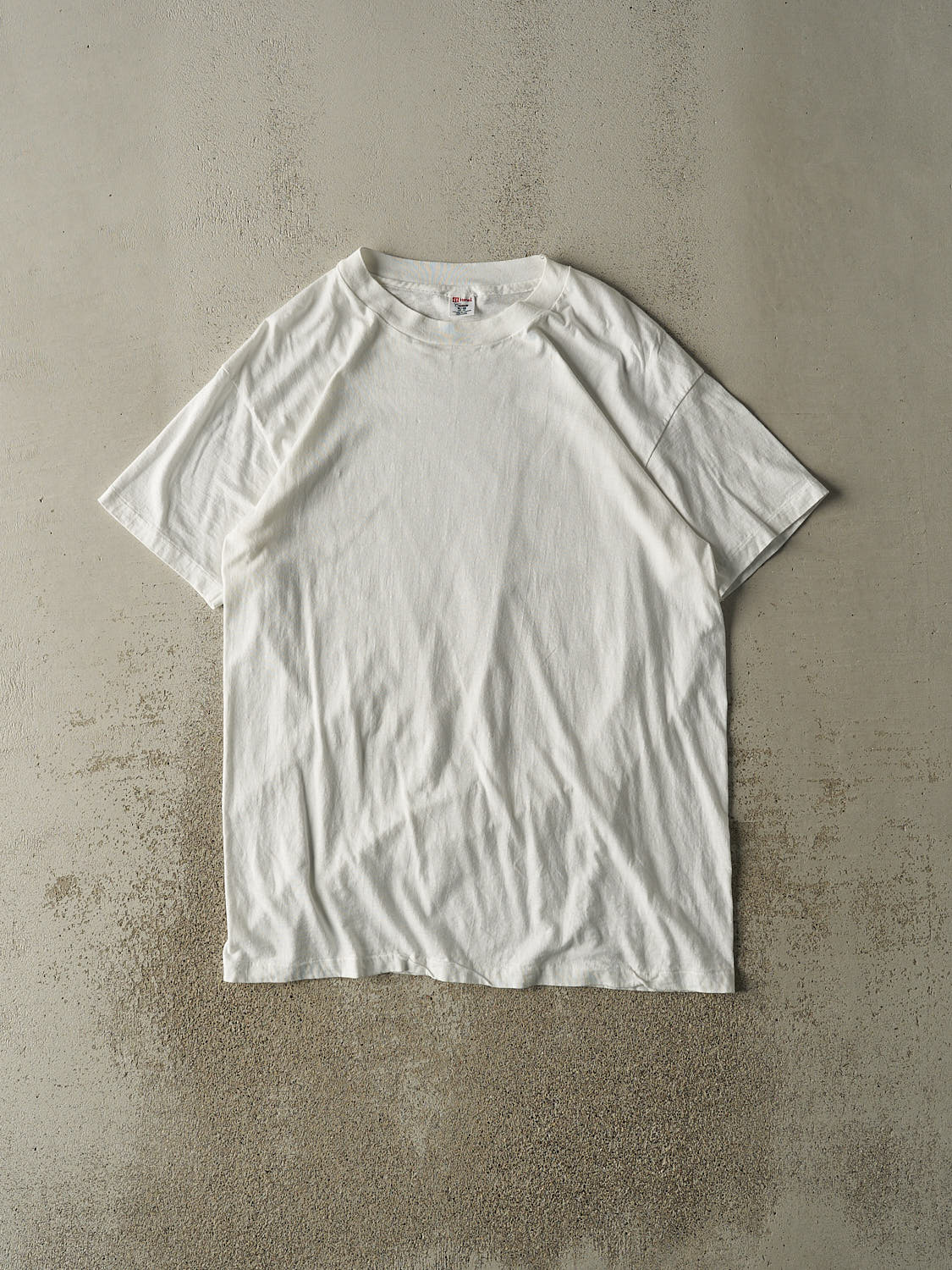 Vintage 90s White Blank Tee (XL)