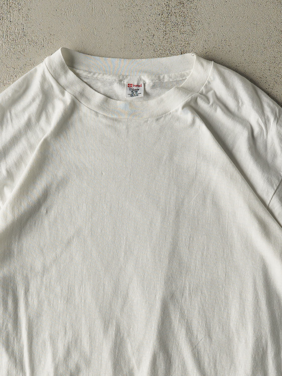 Vintage 90s White Blank Tee (XL)