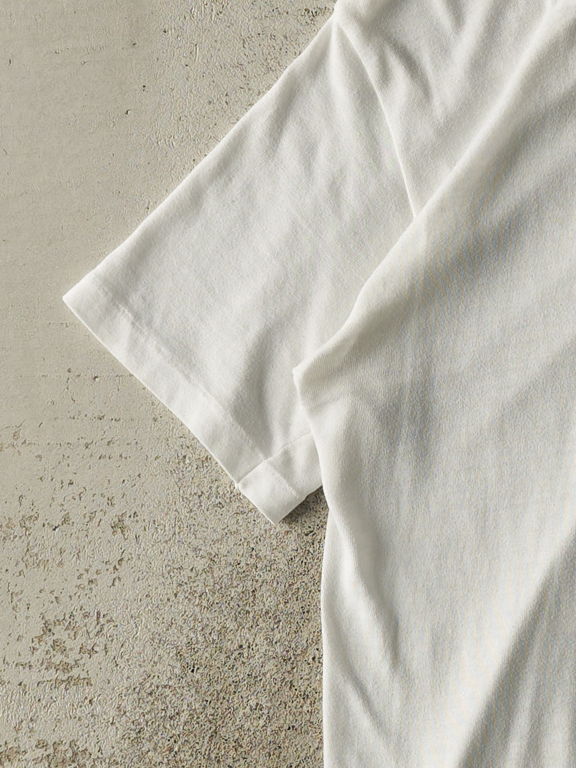 Vintage 80s White Blank Single Stitch Tee (S/M)