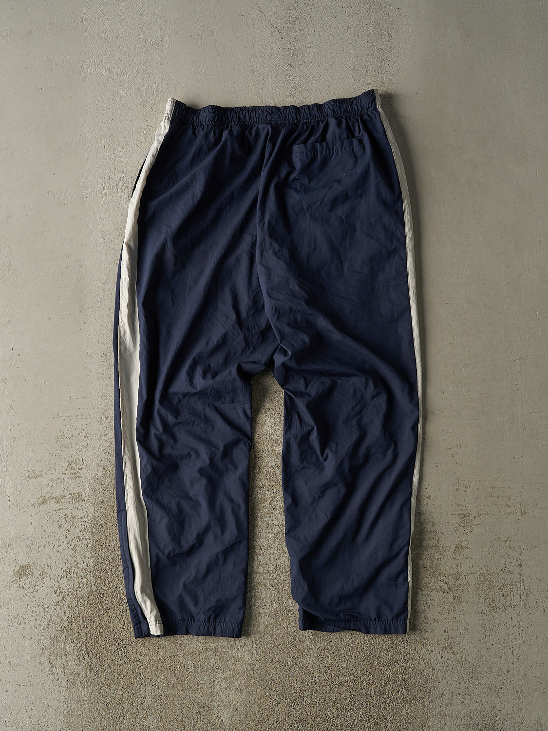 Vintage 90s Navy Blue Reebok Striped Track Pants (34x30)