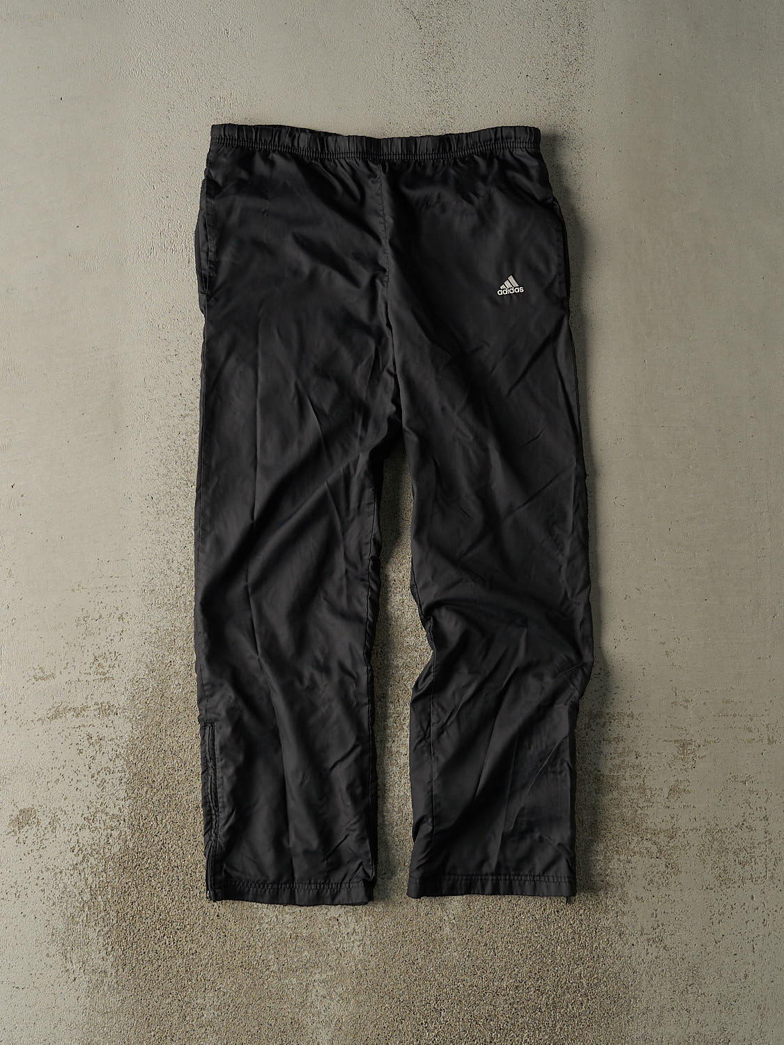 Vintage Y2K Black Adidas Embroidered Track Pants (34x30)