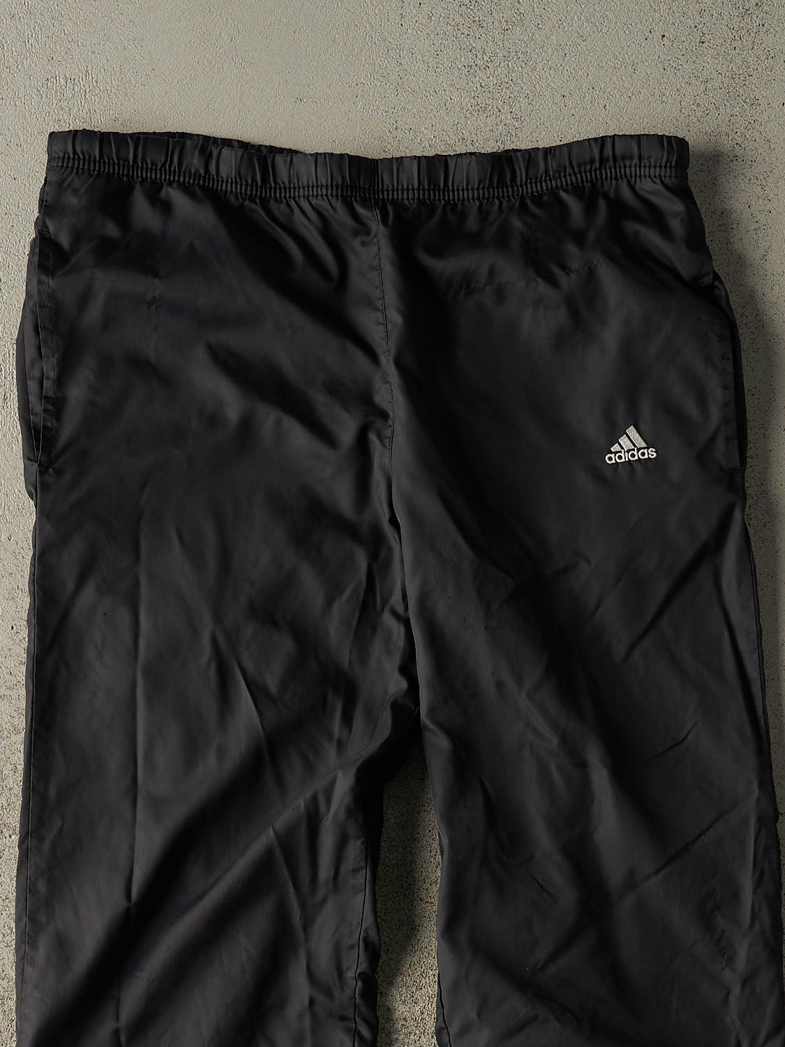 Vintage Y2K Black Adidas Embroidered Track Pants (34x30)