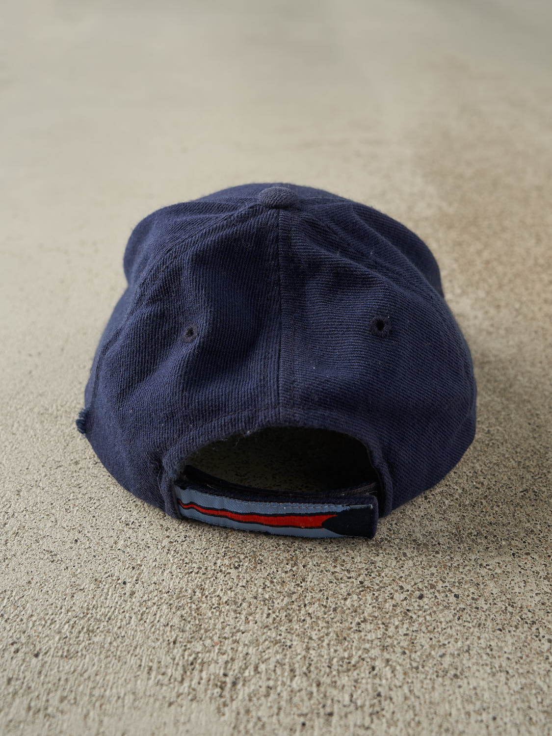 Vintage 90s Navy Blue Tennesse Titans Embroidered Velcro Hat (O/S)