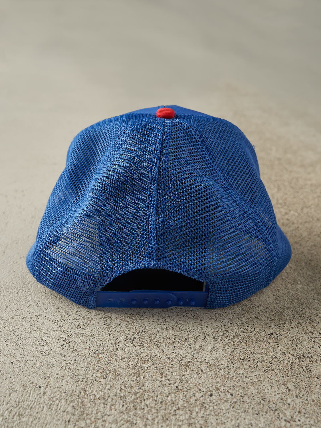 Vintage 80s Blue Chicago Cubs Trucker Hat (O/S)