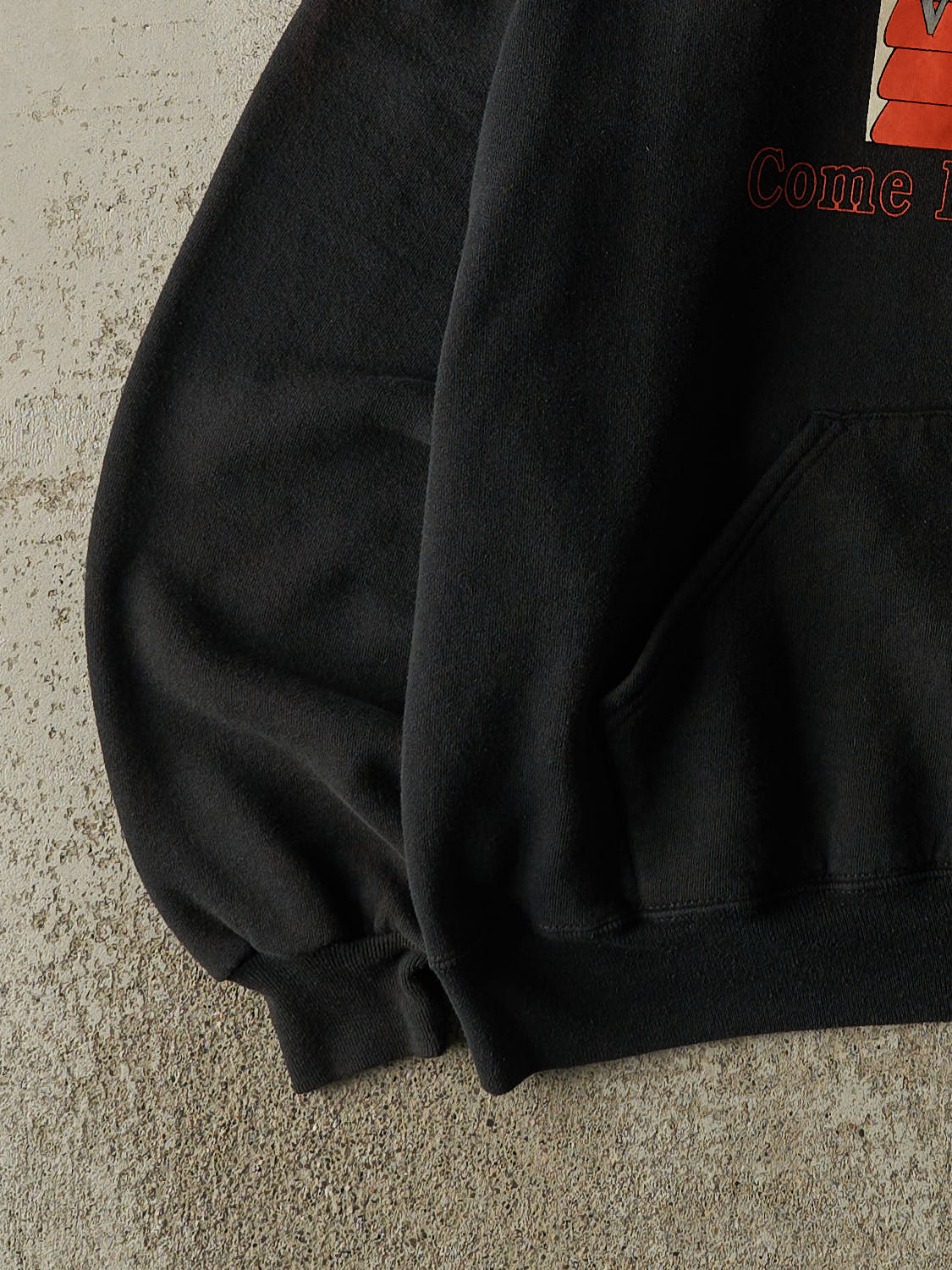 Vintage 90s Black Russell Athletic Vacaville Hoodie (XL)