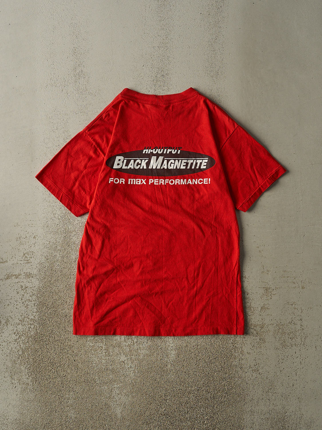 Vintage 90s Red Maxell Frequent Buyer Program Single Stitch Tee (L/XL)