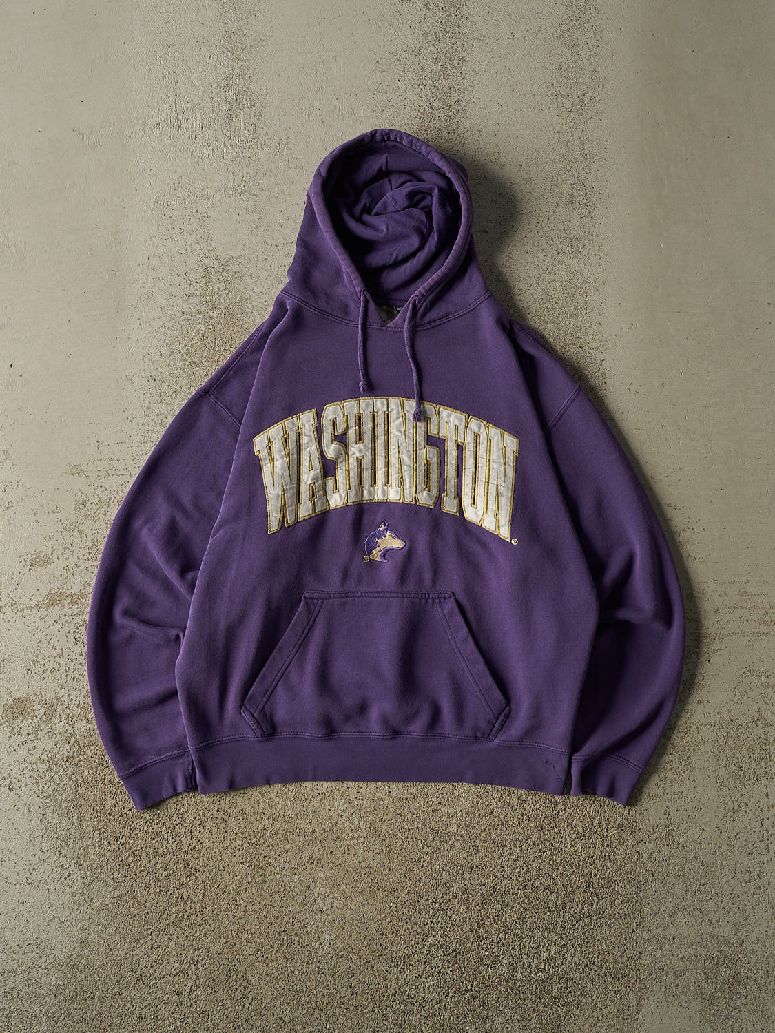 Vintage Y2K Purple University of Washington Embroidered Hoodie (M)