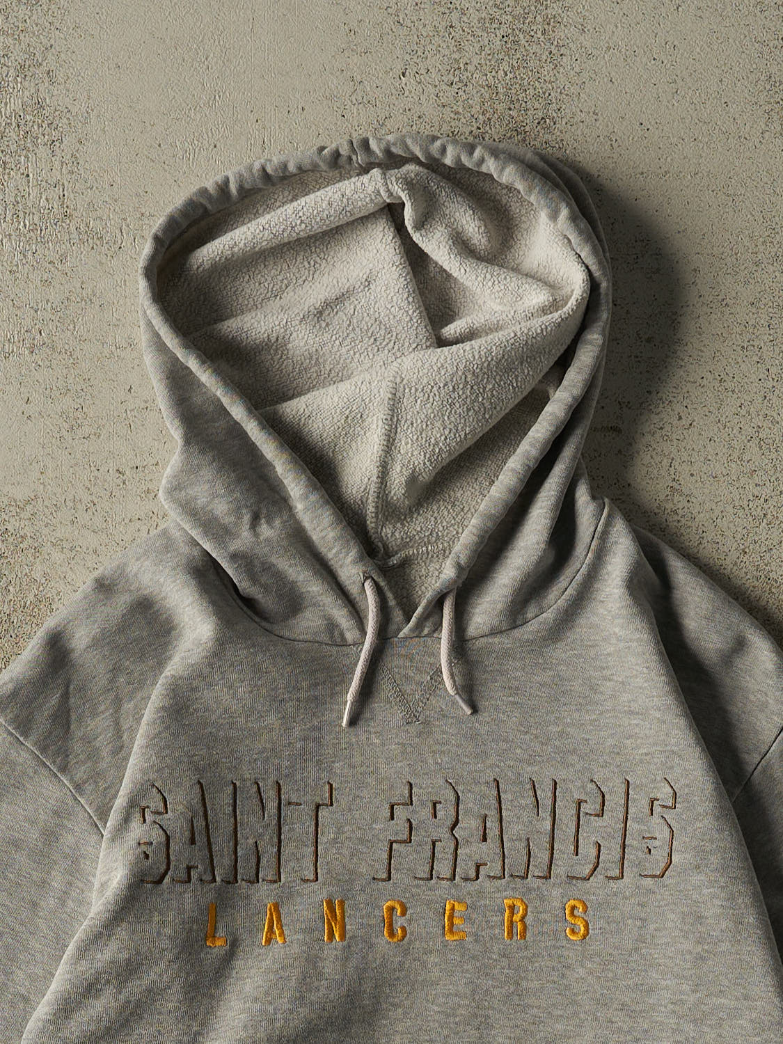 Vintage 90s Grey Nike Middle Swoosh Saint Francis Hoodie (S)