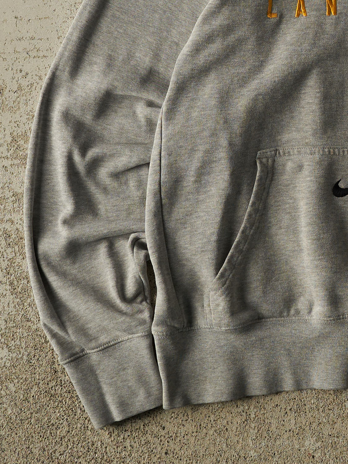Vintage 90s Grey Nike Middle Swoosh Saint Francis Hoodie (S)