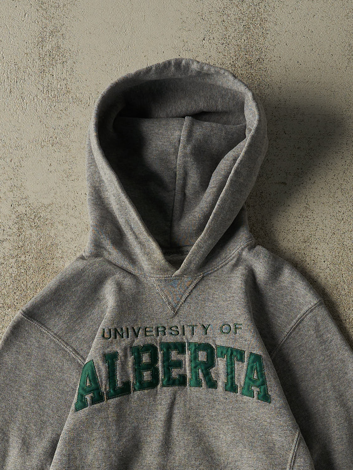 Vintage Y2K Grey Russell Athletic University of Alberta Hoodie (XXS)