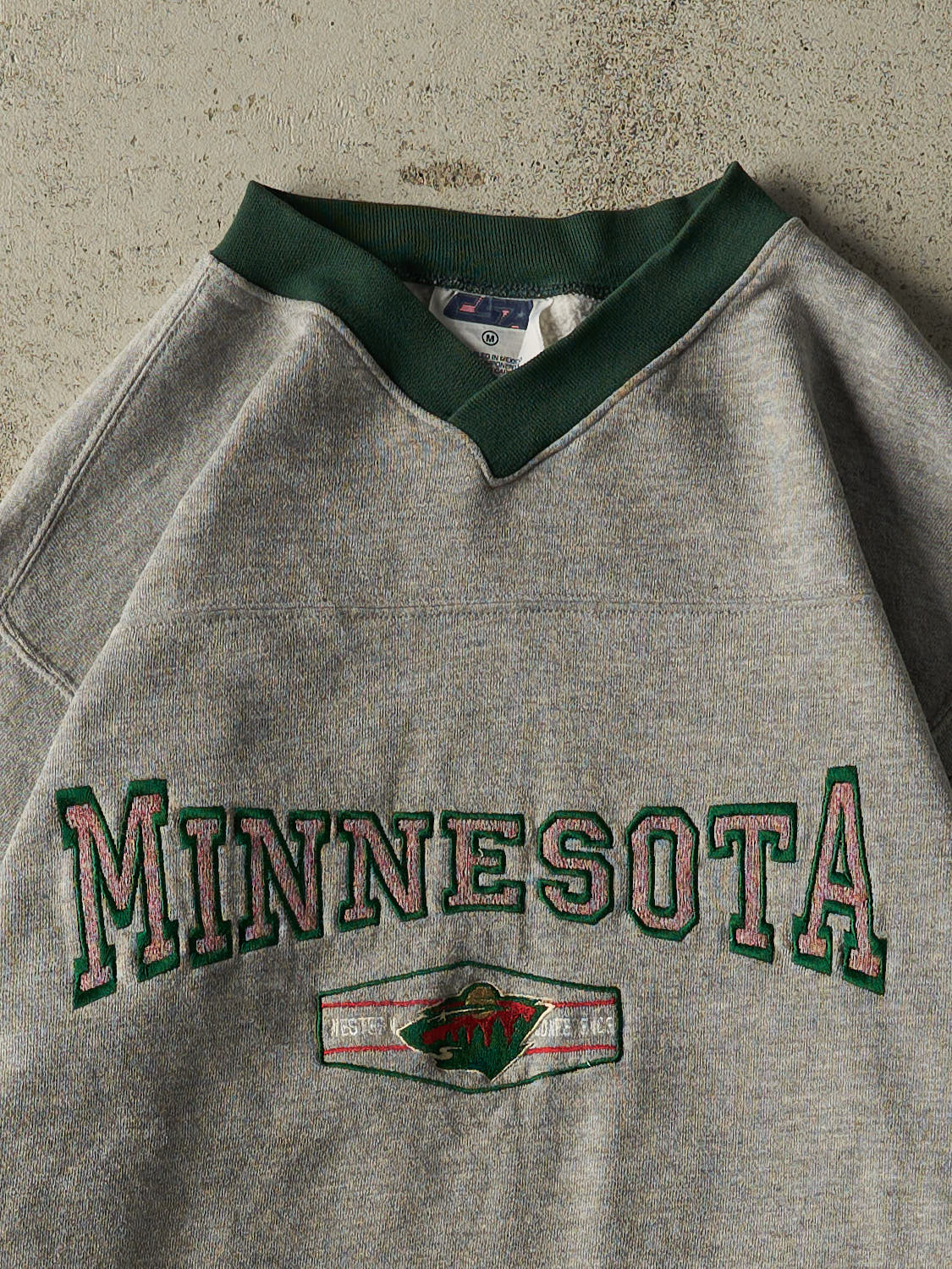 Vintage 90s Grey Minnesota Wild Lightweight Crewneck (M/L)