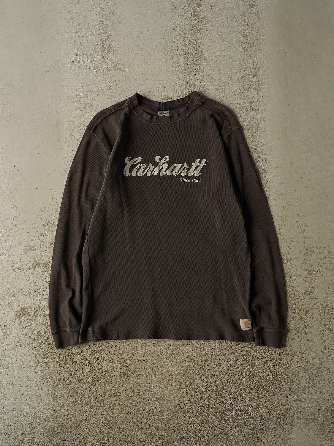 Vintage 90s Charcoal Grey Carhartt Thermal Long Sleeve (M/L)