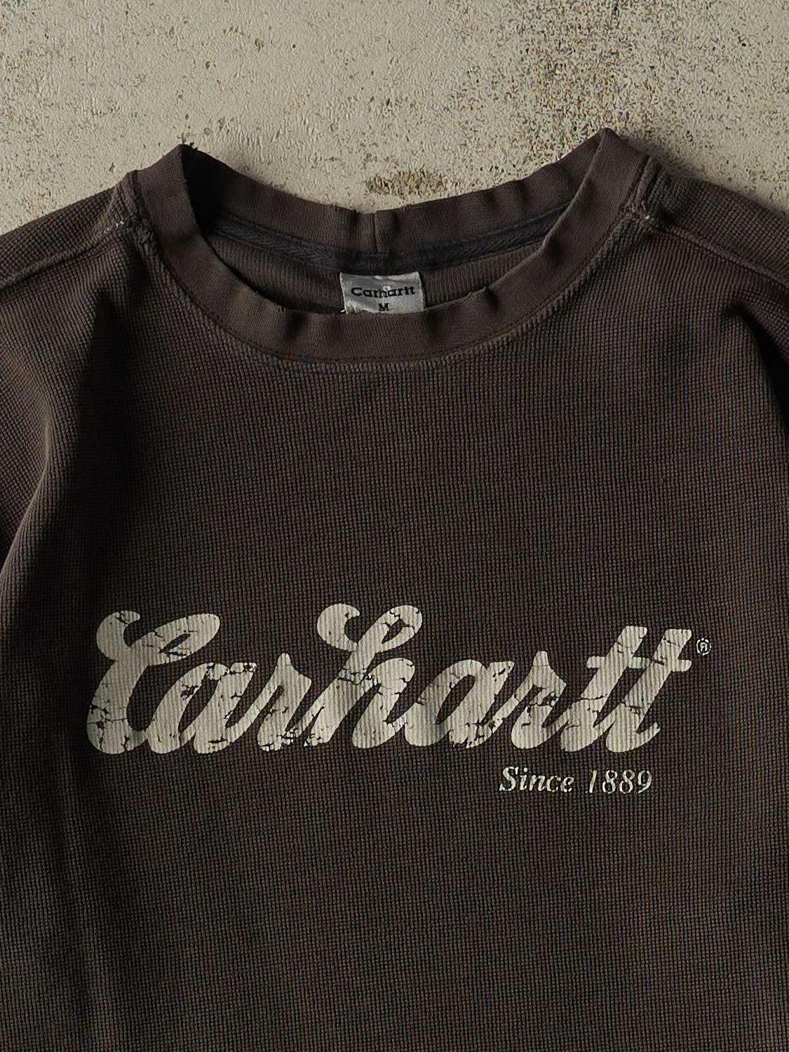Vintage 90s Charcoal Grey Carhartt Thermal Long Sleeve (M/L)
