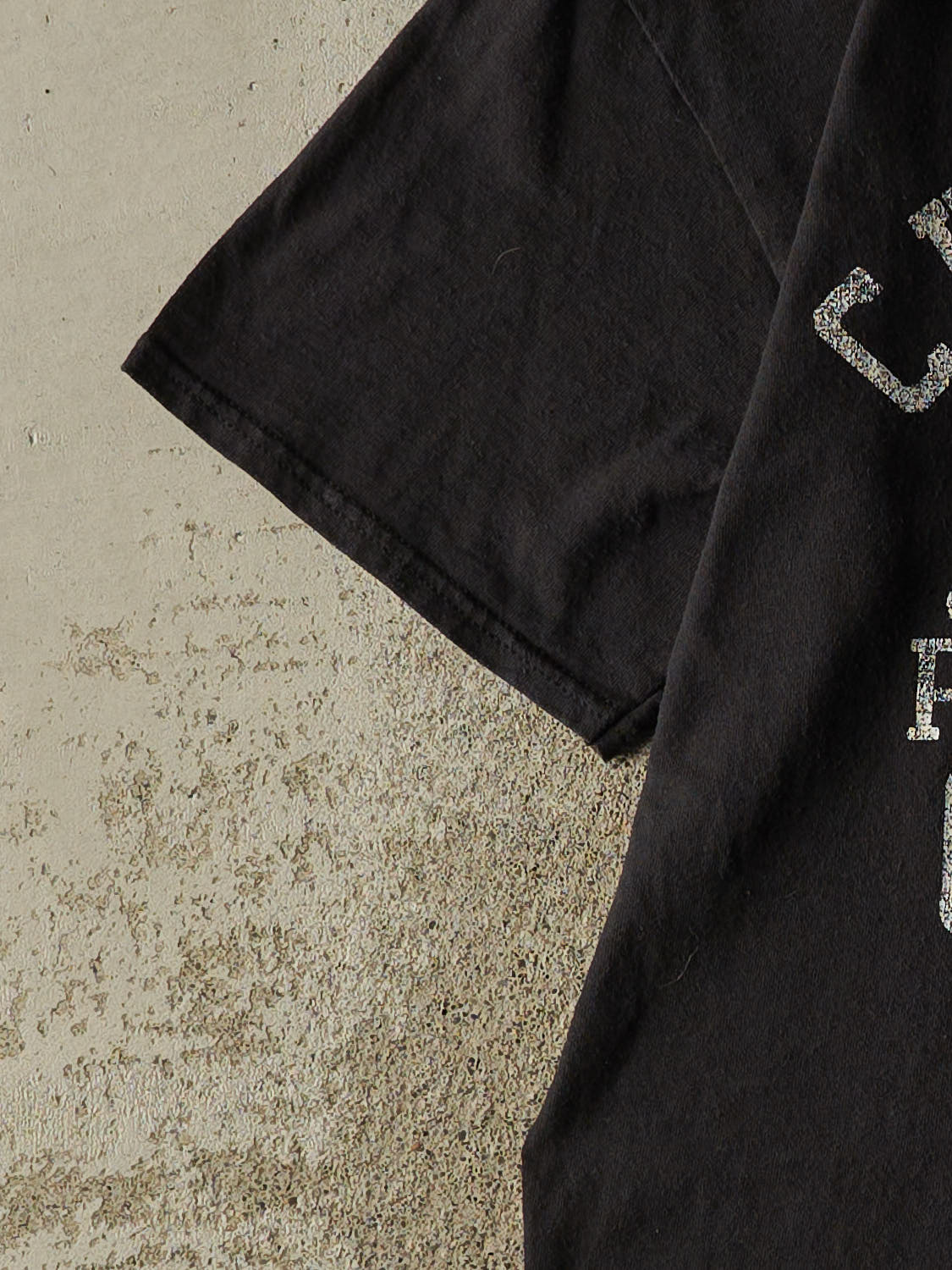 Vintage Y2K Black Champion Phys. Ed. Tee (S/M)