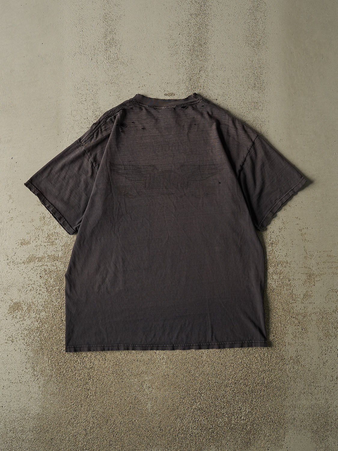 Vintage 90s Sun Faded Black Harley Davidson Tee (L/XL)