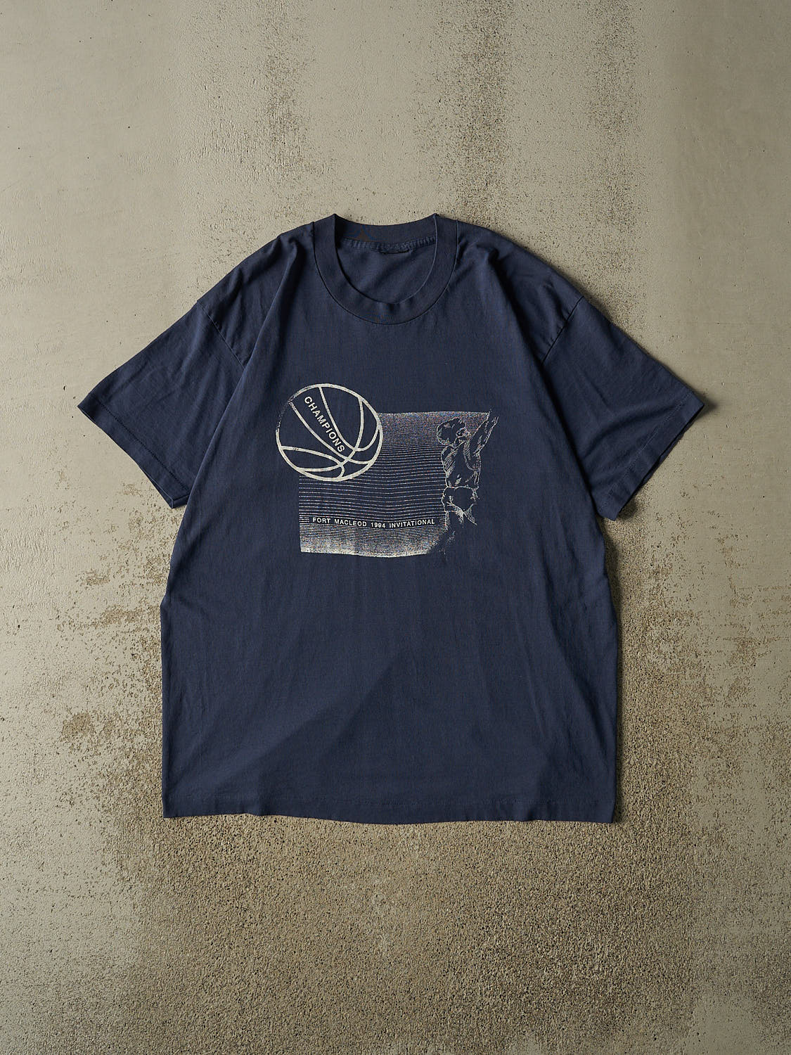 Vintage 94' Navy Blue Fort Macleod Invitational Champions Single Stitch Tee (XL)