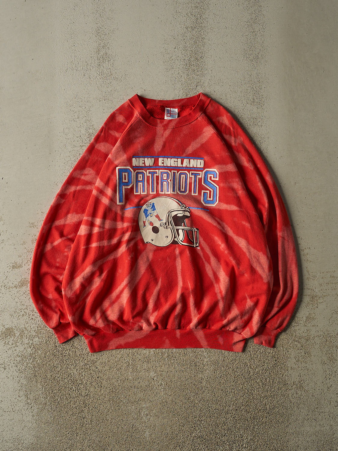 Vintage 80s Red New England Patriots Crewneck (XL/XXL)