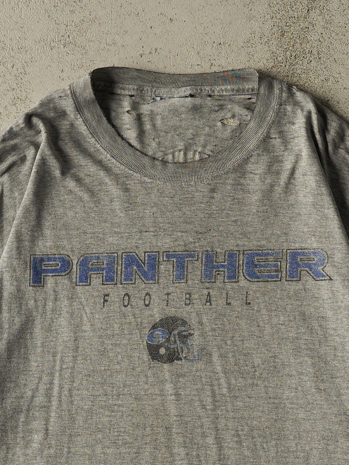 Vintage 90s Grey Panther Football Tee (L/XL)