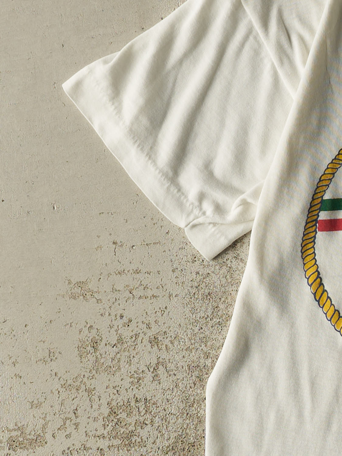 Vintage 80s White Cancun Yacht Club Single Stitch Tee (S/M)