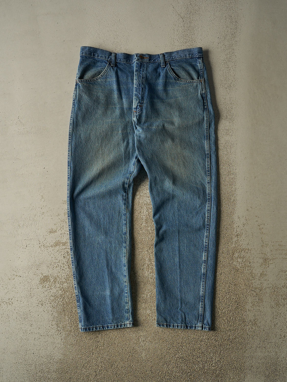 Vintage 90s Mid Wash Rustler Jeans (38x31.5)
